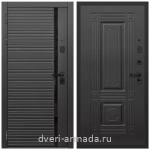 Входные двери толщиной 1.2 мм, Дверь входная Армада Каскад BLACK МДФ 10 мм / МДФ 16 мм ФЛ-2 Венге