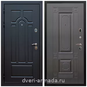 Двери МДФ для квартиры, Дверь входная парадная Армада Эврика МДФ 10 мм ФЛ-58 / МДФ 16 мм ФЛ-2 Венге