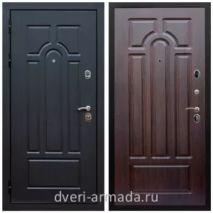 Двери МДФ для квартиры, Дверь входная Армада Эврика МДФ 10 мм ФЛ-58 / МДФ 16 мм ФЛ-58 Венге