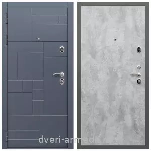 Двери МДФ для квартиры, Дверь входная Армада Аккорд МДФ 10 мм / МДФ 6 мм ПЭ Цемент светлый