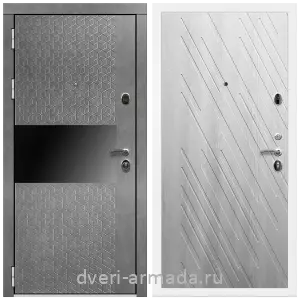 Входные двери МДФ с двух сторон, Дверь входная Армада Престиж Белая шагрень МДФ 16 мм Штукатурка графит / ФЛ-86 Ясень Ривьера Айс