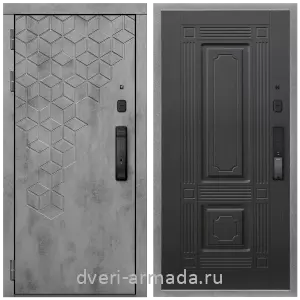Красивые входные двери, Дверь входная Армада Квадро МДФ 16 мм Kaadas K9 / МДФ 16 мм ФЛ-2 Венге