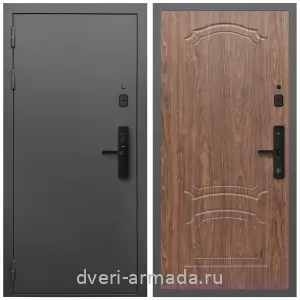 Входные двери с тремя петлями, Умная входная смарт-дверь Армада Гарант Kaadas S500/ МДФ 6 мм ФЛ-140 Мореная береза