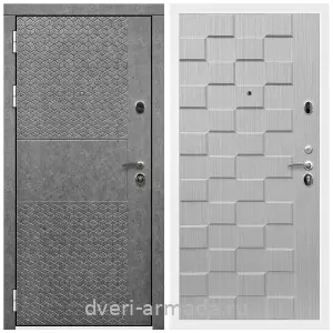 Входные двери с двумя петлями, Дверь входная Армада Престиж Белая шагрень МДФ 16 мм Штукатурка графит ФЛС - 502 / ОЛ-39 Лиственница беж