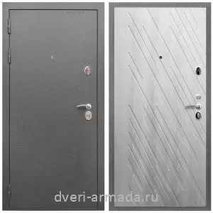 Правые входные двери, Дверь входная Армада Оптима Антик серебро / МДФ 16 мм ФЛ-86 Ясень Ривьера Айс