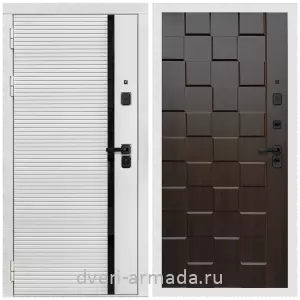 Входные двери толщиной 1.2 мм, Дверь входная Армада Каскад WHITE МДФ 10 мм / МДФ 16 мм ОЛ-39 Эковенге