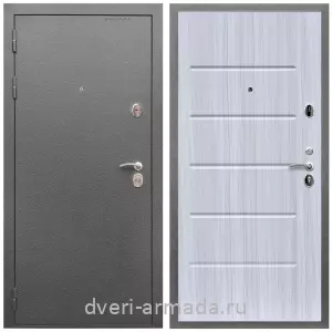 Входные двери толщиной 1.5 мм, Дверь входная Армада Оптима Антик серебро / ФЛ-102 Сандал белый