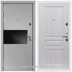 Красивые входные двери, Дверь входная Армада Престиж Белая шагрень МДФ 16 мм Милк рикамо софт / МДФ 16 мм ФЛ-243 Дуб беленый