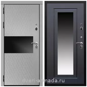 Двери МДФ для квартиры, Дверь входная Армада Престиж Черная шагрень МДФ 16 мм Милк рикамо софт / МДФ 16 мм ФЛЗ-120 Венге