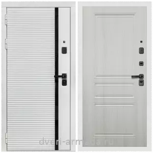 Входные двери толщиной 1.2 мм, Дверь входная Армада Каскад WHITE МДФ 10 мм / МДФ 6 мм ФЛ-243 Лиственница беж