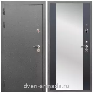 Входные двери с зеркалом и теплоизоляцией, Дверь входная Армада Оптима Антик серебро / МДФ 16 мм СБ-16 Венге
