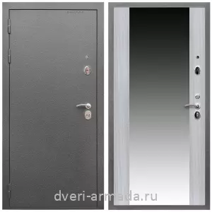 Красивые входные двери, Дверь входная Армада Оптима Антик серебро / МДФ 16 мм СБ-16 Сандал белый