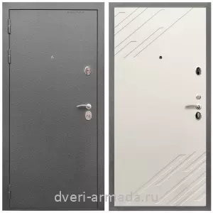 Наружные, Дверь входная Армада Оптима Антик серебро / МДФ 16 мм ФЛ-143 Шате крем