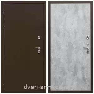 Тамбурные двери, Дверь входная железная утепленная  Армада Термо Молоток коричневый/ ПЭ Цемент светлый