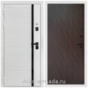 Входные двери толщиной 1.2 мм, Дверь входная Армада Каскад WHITE МДФ 10 мм / МДФ 16 мм ФЛ-86 Венге структурный