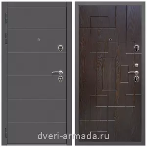 Входные двери толщиной 1.2 мм, Дверь входная Армада Роуд МДФ 10 мм / МДФ 16 мм ФЛ-57 Дуб шоколад
