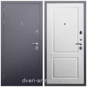 Входные двери Люксор, Дверь входная Армада Люкс Антик серебро / МДФ 16 мм ФЛ-117 Белый матовый