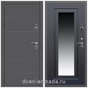 Белые двери с зеркалом, Дверь входная Армада Роуд МДФ 10 мм / МДФ 16 мм ФЛЗ-120 Венге