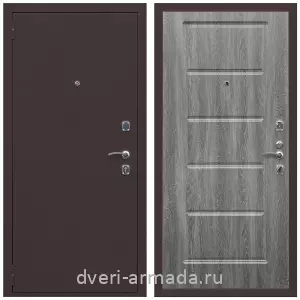 Входные двери 2050 мм, Дверь входная Армада Комфорт Антик медь / ФЛ-39 Дуб Филадельфия графит