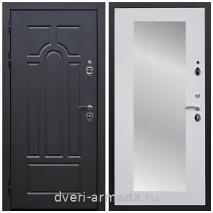 Белые двери с зеркалом, Дверь входная Армада Эврика МДФ 10 мм ФЛ-58 Венге / МДФ 16 мм ФЛЗ пастораль Белый матовый