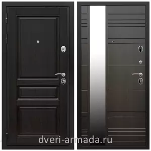Двери МДФ для квартиры, Дверь входная Армада Премиум-Н МДФ 16 мм ФЛ-243 / МДФ 16 мм ФЛЗ-Сити Венге