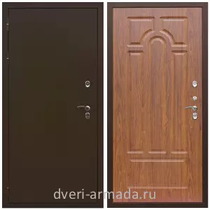 Тамбурные двери, Дверь наружная утепленная дачная Армада Термо Молоток коричневый/ ФЛ-58 Морёная береза с шумоизоляцией