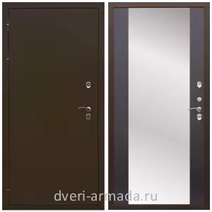 Антивандальные, Антивандальная металлическая  дверь входная уличная в дом Армада Термо Молоток коричневый/ МДФ 16 мм СБ-16 Венге