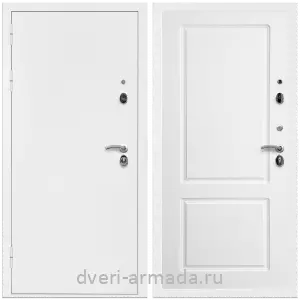Белые, Дверь входная Армада Оптима Белая шагрень / ФЛ-117 Белый матовый