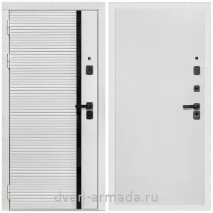Взломостойкие входные двери 1.2, Дверь входная Армада Каскад WHITE МДФ 10 мм / МДФ 10 мм Гладкая Белый матовый