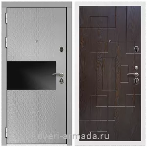 Входные двери МДФ с двух сторон, Дверь входная Армада Престиж Белая шагрень МДФ 16 мм Милк рикамо софт / МДФ 16 мм ФЛ-57 Дуб шоколад