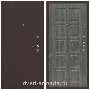 Входные двери с тремя петлями, Дверь входная Армада Комфорт Антик медь / ФЛ-38 Дуб Филадельфия графит