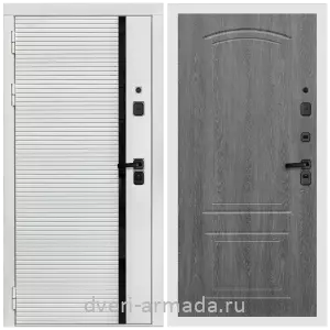 Входные двери толщиной 1.2 мм, Дверь входная Армада Каскад WHITE МДФ 10 мм / МДФ 6 мм ФЛ-138 Дуб Филадельфия графит
