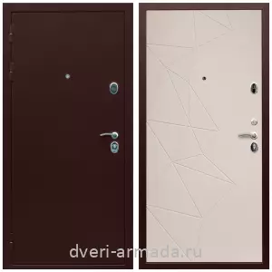 Антивандальные, Антивандальная металлическая  дверь входная Армада Люкс Антик медь / МДФ 16 мм ФЛ-139 Какао нубук софт