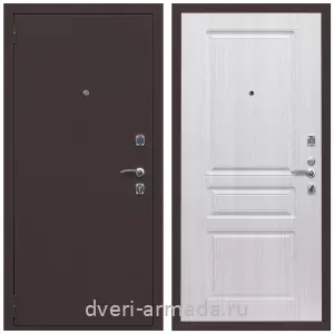 Входные двери лофт, Дверь входная Армада Комфорт Антик медь / ФЛ-243 Дуб белёный