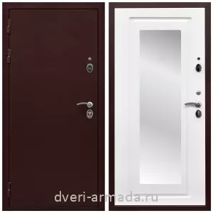 Антивандальные, Антивандальная металлическая  дверь входная Армада Престиж 2 Антик медь / МДФ 16 мм ФЛЗ-120 Ясень белый