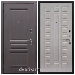 Двери МДФ для квартиры, Дверь входная Армада Экстра ФЛ-243 Эковенге / ФЛ-183 Сандал белый