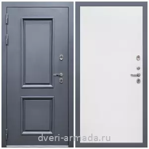 Большие входные двери, Дверь входная уличная в дом Армада Корса / МДФ 10 мм Гладкая Белый матовый
