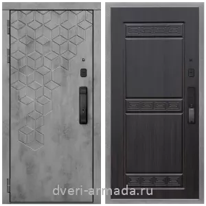 Красивые входные двери, Дверь входная Армада Квадро МДФ 16 мм Kaadas K9 / МДФ 10 мм ФЛ-242 Эковенге