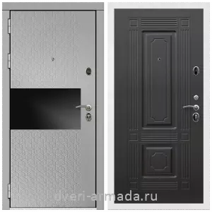 Двери МДФ для квартиры, Дверь входная Армада Престиж Белая шагрень МДФ 16 мм Милк рикамо софт / МДФ 16 мм ФЛ-2 Венге