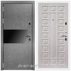 Входные двери Лондон, Дверь входная Армада Престиж Белая шагрень МДФ 16 мм Штукатурка графит / ФЛ-183 Сандал белый