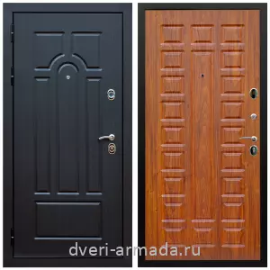 Двери МДФ для квартиры, Дверь входная Армада Эврика МДФ 10 мм ФЛ-58 Венге / МДФ 16 мм ФЛ-183 Мореная береза