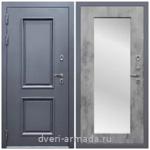 3 контура, Дверь входная уличная в дом Армада Корса / МДФ 16 мм ФЛЗ-Пастораль, Бетон темный