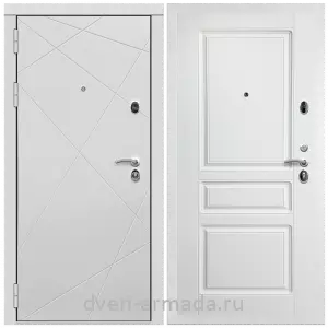 Входные двери Белый ясень, Дверь входная Армада Тесла МДФ 16 мм / МДФ 16 мм ФЛ-243 Ясень белый