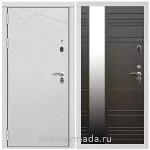Двери МДФ для квартиры, Дверь входная Армада Тесла МДФ 16 мм / МДФ 16 мм ФЛЗ-Сити Венге