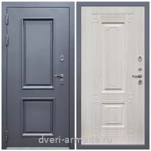 Уличные двери для коттеджа, Дверь входная уличная в дом Армада Корса / МДФ 16 мм ФЛ-2 Дуб белёный