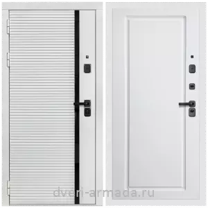 Взломостойкие входные двери 1.2, Дверь входная Армада Каскад WHITE МДФ 10 мм / МДФ 16 мм ФЛ-119 Белый матовый