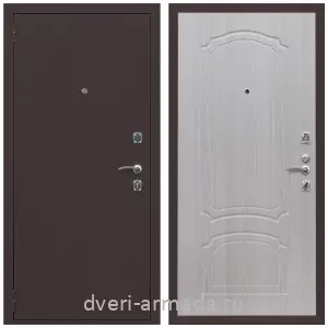 Входные двери с тремя петлями, Дверь входная Армада Комфорт Антик медь / ФЛ-140 Дуб белёный