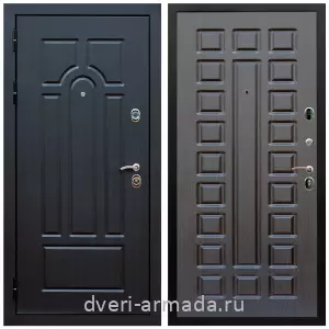 Двери МДФ для квартиры, Дверь входная Армада Эврика МДФ 10 мм ФЛ-58 / МДФ 16 мм ФЛ-183 Венге утепленная