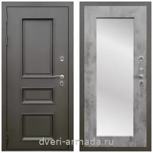 Толстые входные двери, Дверь входная уличная в дом Армада Фаренгейт / МДФ 16 мм ФЛЗ-пастораль, Бетон темный