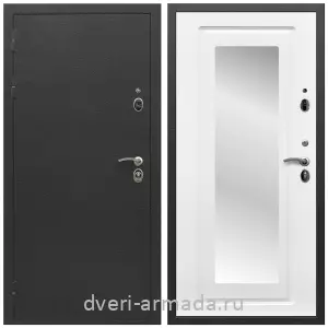 Входные двери со вставками, Дверь входная Армада Престиж Черный шелк / ФЛЗ-120 Ясень белый